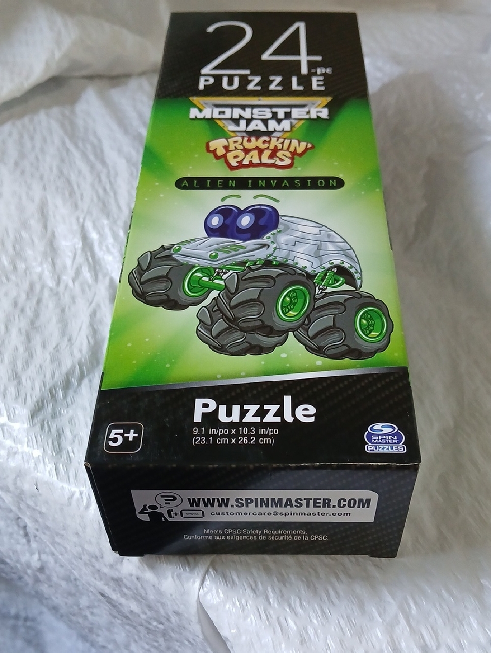 Monster Jam Truckin' Pals "Alien Invasion" 24-Piece Puzzle - Green